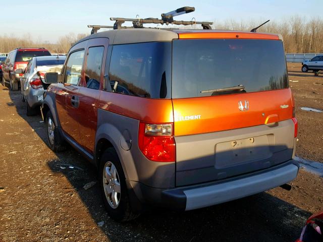 5J6YH28534L026341 - 2004 HONDA ELEMENT EX ORANGE photo 3