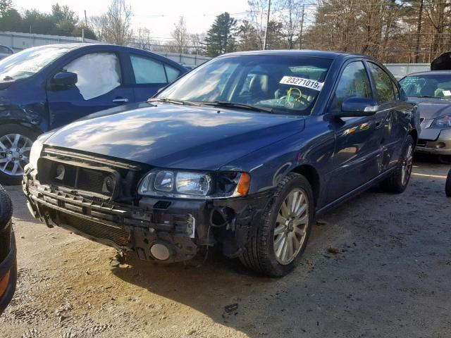 YV1RS592372630848 - 2007 VOLVO S60 2.5T BLUE photo 2