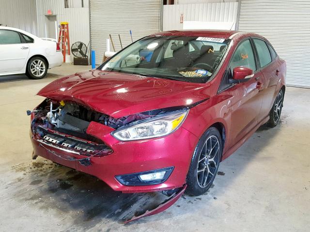 1FADP3F27GL314895 - 2016 FORD FOCUS SE RED photo 2