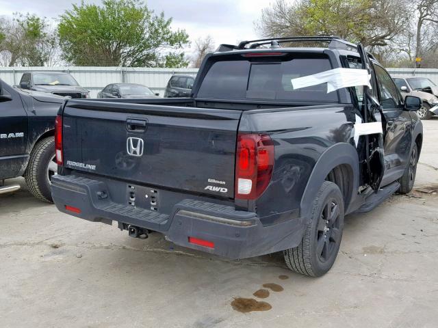 5FPYK3F88HB025003 - 2017 HONDA RIDGELINE BLACK photo 4