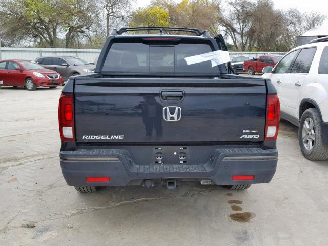 5FPYK3F88HB025003 - 2017 HONDA RIDGELINE BLACK photo 9