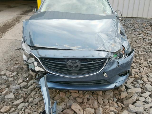 JM1GJ1W68E1156205 - 2014 MAZDA 6 GRAND TO BLUE photo 7