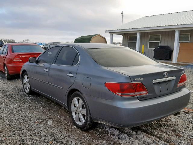 JTHBA30G255091804 - 2005 LEXUS ES 330 GRAY photo 3