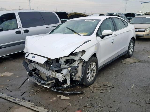 3FA6P0G74FR253149 - 2015 FORD FUSION S WHITE photo 2