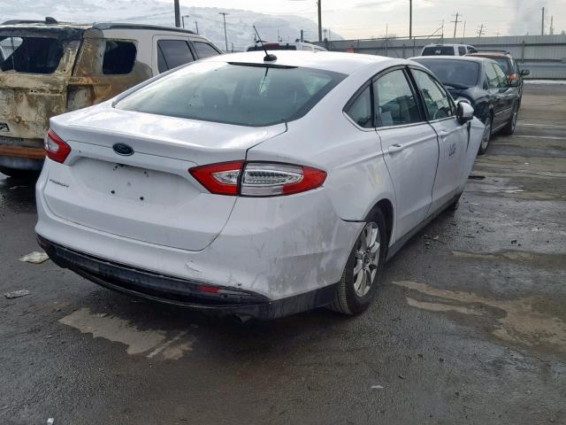 3FA6P0G74FR253149 - 2015 FORD FUSION S WHITE photo 4