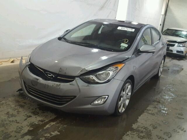 KMHDH4AE2CU197631 - 2012 HYUNDAI ELANTRA GL GRAY photo 2