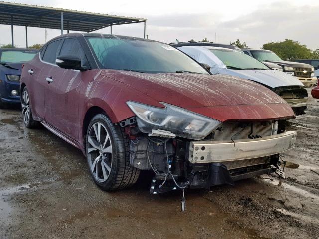 1N4AA6AP9GC383211 - 2016 NISSAN MAXIMA 3.5 BURGUNDY photo 1