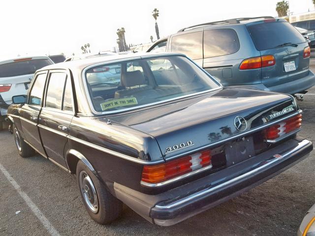 WDBAB33A6CB011337 - 1982 MERCEDES-BENZ 300 DT BLACK photo 3