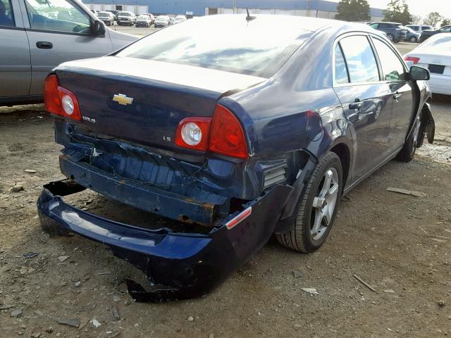 1G1ZG57B19F257940 - 2009 CHEVROLET MALIBU LS BLUE photo 4