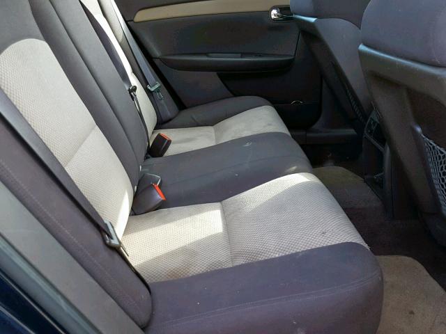 1G1ZG57B19F257940 - 2009 CHEVROLET MALIBU LS BLUE photo 6