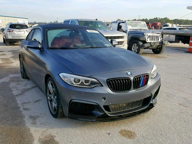 WBA1J9C52FVX98619 - 2015 BMW M235XI GRAY photo 1