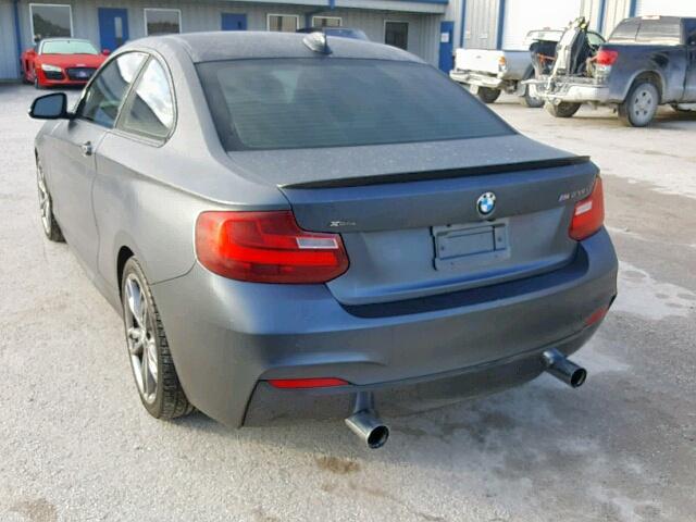 WBA1J9C52FVX98619 - 2015 BMW M235XI GRAY photo 3