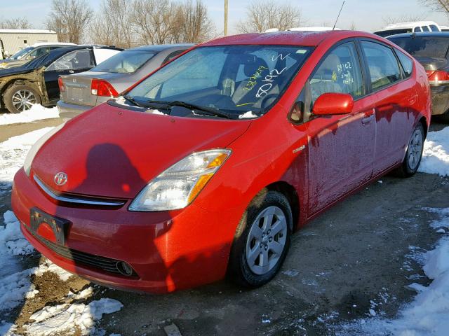 JTDKB20U477580470 - 2007 TOYOTA PRIUS RED photo 2