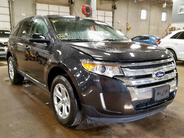 2FMDK3JC5EBB44196 - 2014 FORD EDGE SEL BLACK photo 1