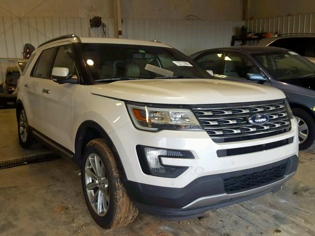 1FM5K8F81GGA97508 - 2016 FORD EXPLORER L WHITE photo 1