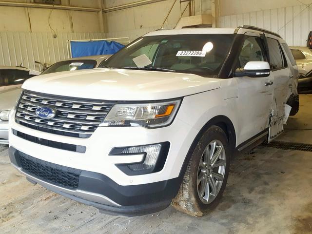 1FM5K8F81GGA97508 - 2016 FORD EXPLORER L WHITE photo 2