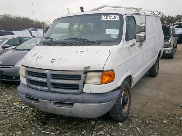 2B7KB31Z0XK579906 - 1999 DODGE RAM VAN B3 WHITE photo 2