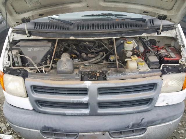 2B7KB31Z0XK579906 - 1999 DODGE RAM VAN B3 WHITE photo 7