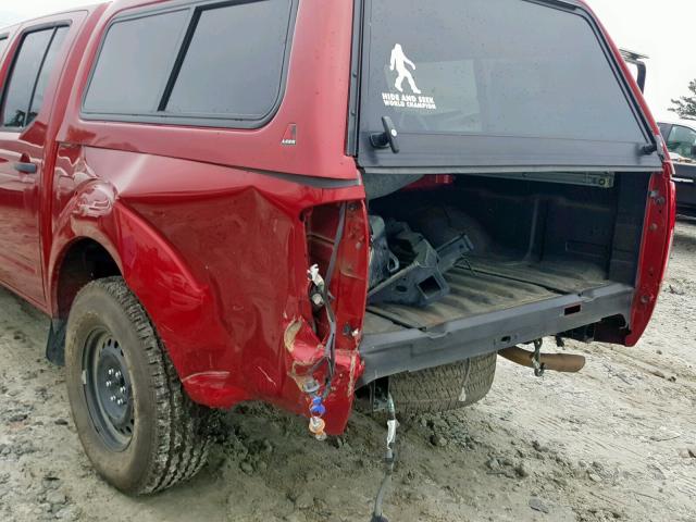 1N6AD0ER8FN745359 - 2015 NISSAN FRONTIER S RED photo 9