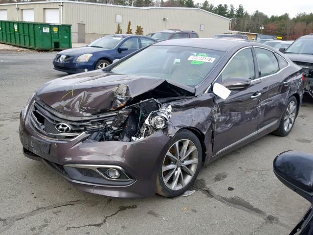 KMHFG4JG1GA518661 - 2016 HYUNDAI AZERA BROWN photo 2