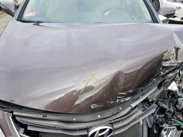 KMHFG4JG1GA518661 - 2016 HYUNDAI AZERA BROWN photo 7