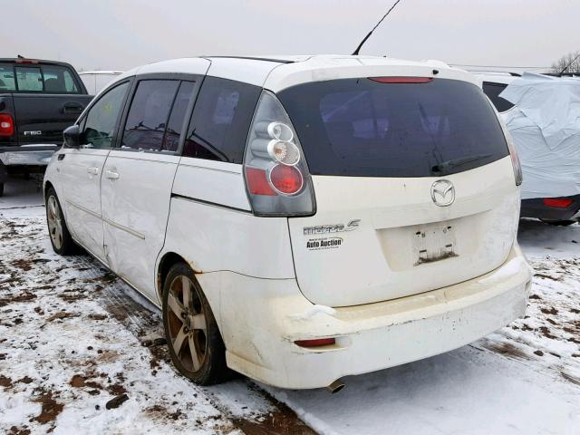 JM1CR29L360103756 - 2006 MAZDA 5 WHITE photo 3