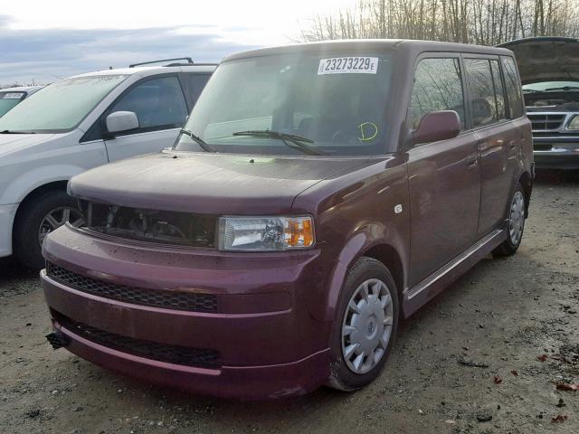 JTLKT324564043689 - 2006 TOYOTA SCION XB MAROON photo 2