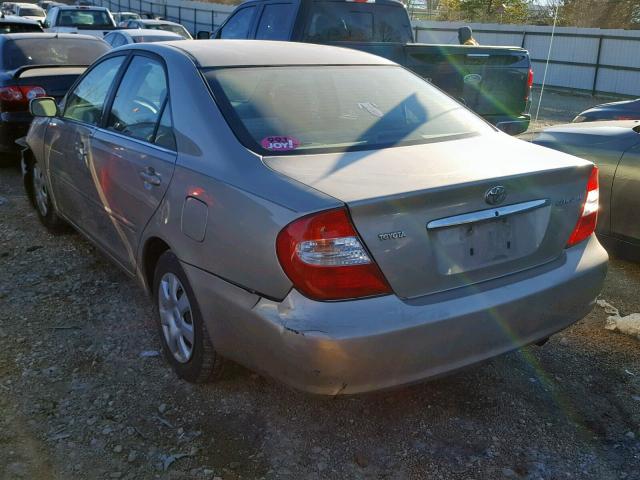 4T1BE32K73U724268 - 2003 TOYOTA CAMRY LE TAN photo 3