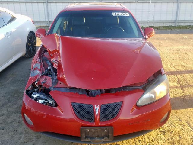 2G2WP552581107241 - 2008 PONTIAC GRAND PRIX RED photo 7