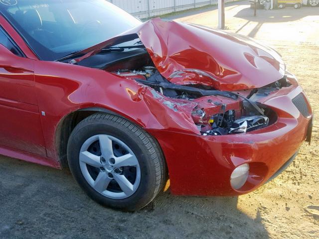 2G2WP552581107241 - 2008 PONTIAC GRAND PRIX RED photo 9