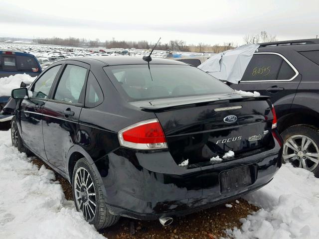 1FAHP36N69W178661 - 2009 FORD FOCUS SES BLACK photo 3