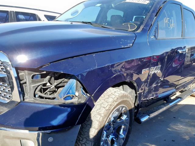 1C6RR7NT1HS534852 - 2017 RAM 1500 LARAM BLUE photo 9