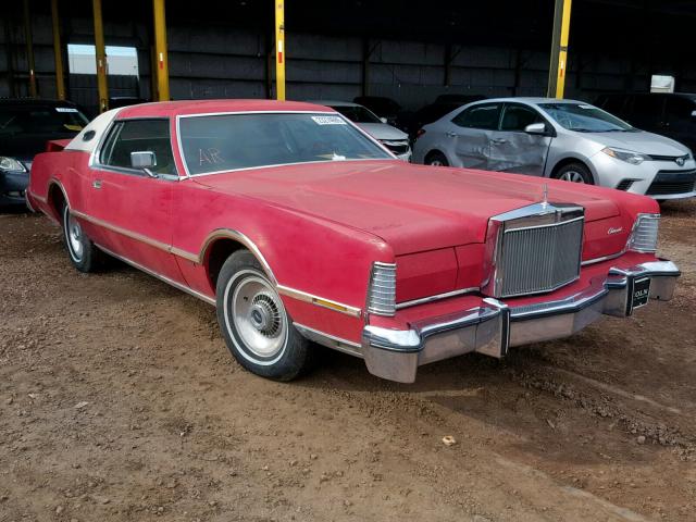 6Y89A802833 - 1976 LINCOLN MARK RED photo 1