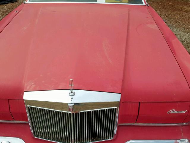 6Y89A802833 - 1976 LINCOLN MARK RED photo 7