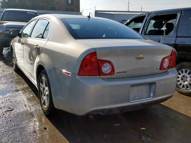 1G1ZH57B29F163952 - 2009 CHEVROLET MALIBU 1LT CREAM photo 3