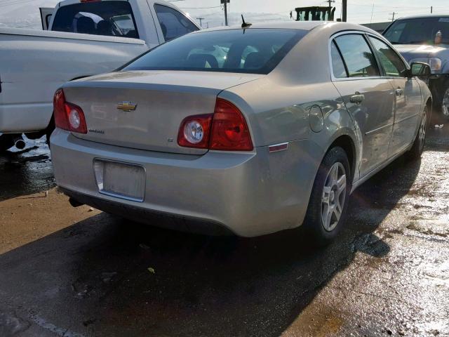 1G1ZH57B29F163952 - 2009 CHEVROLET MALIBU 1LT CREAM photo 4