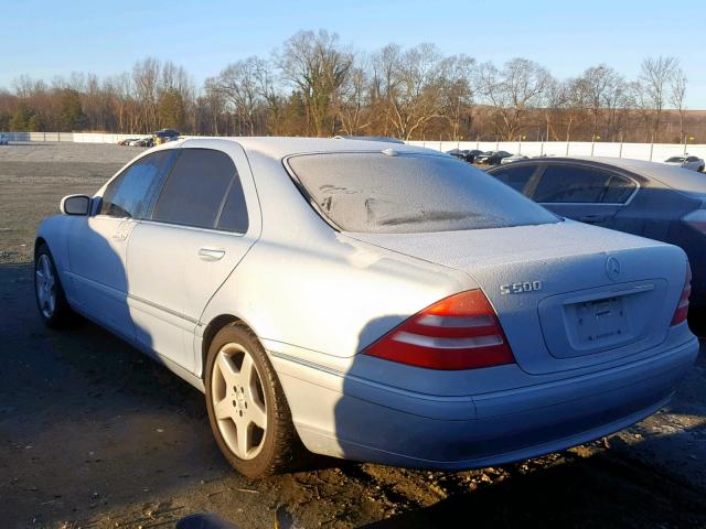 WDBNG75J2YA048129 - 2000 MERCEDES-BENZ S 500 SILVER photo 3