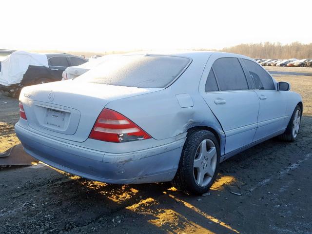 WDBNG75J2YA048129 - 2000 MERCEDES-BENZ S 500 SILVER photo 4