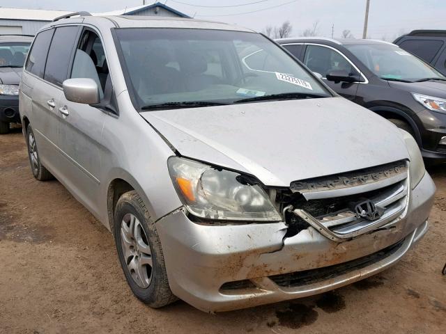 5FNRL38745B030208 - 2005 HONDA ODYSSEY EX SILVER photo 1