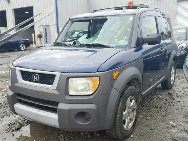 5J6YH28593L051789 - 2003 HONDA ELEMENT EX BLUE photo 2