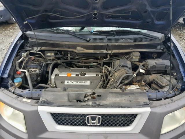 5J6YH28593L051789 - 2003 HONDA ELEMENT EX BLUE photo 7