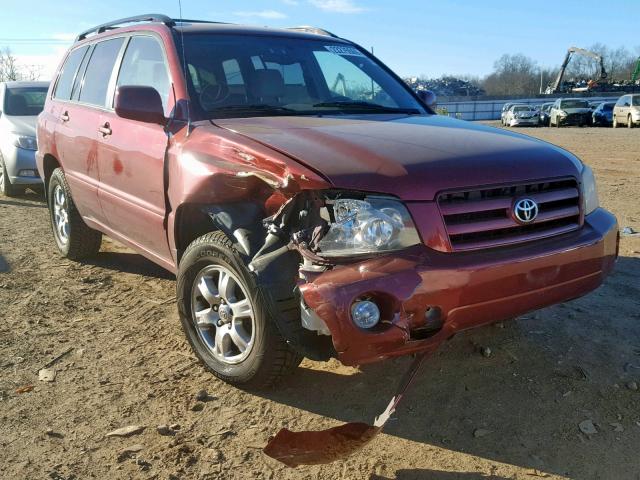 JTEHP21A260167479 - 2006 TOYOTA HIGHLANDER 红色 照片 1