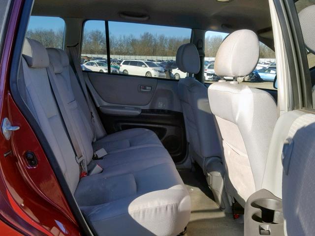 JTEHP21A260167479 - 2006 TOYOTA HIGHLANDER 红色 照片 6