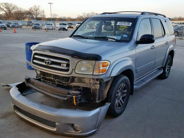 5TDZT38A94S235237 - 2004 TOYOTA SEQUOIA LI SILVER photo 2