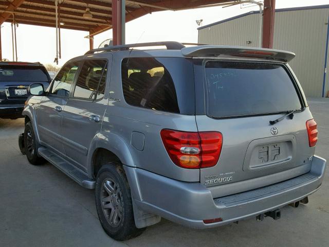 5TDZT38A94S235237 - 2004 TOYOTA SEQUOIA LI SILVER photo 3