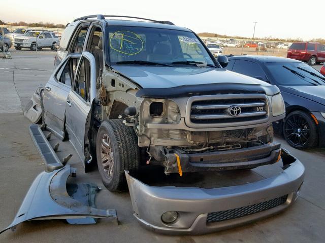 5TDZT38A94S235237 - 2004 TOYOTA SEQUOIA LI SILVER photo 9