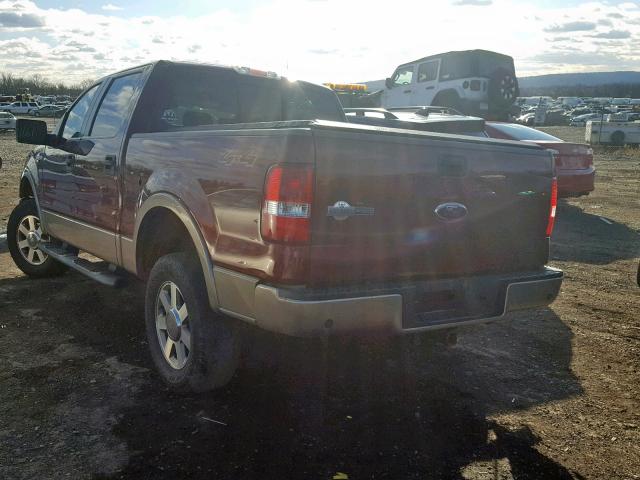 1FTPW14536KC78347 - 2006 FORD F150 SUPER RED photo 3