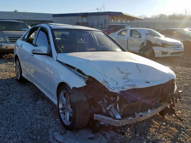 WDDGF4HB4DA864372 - 2013 MERCEDES-BENZ C 250 WHITE photo 1