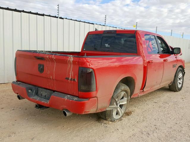 1C6RR7MT3GS251109 - 2016 RAM 1500 SPORT RED photo 4