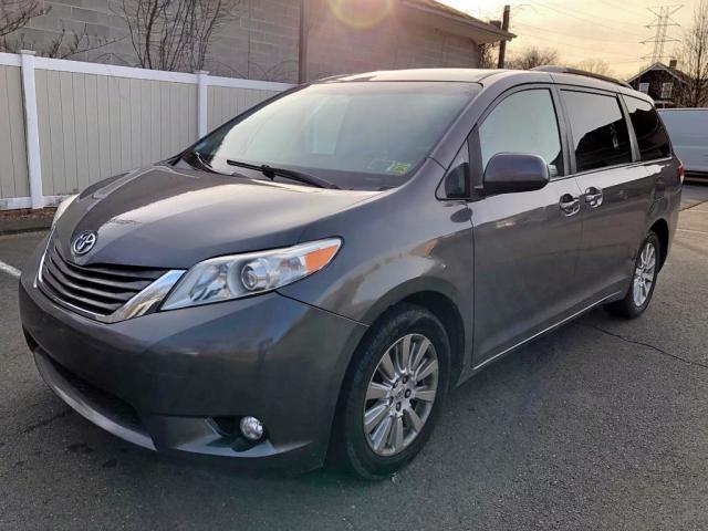 5TDDK3DC3BS014377 - 2011 TOYOTA SIENNA XLE BLACK photo 2